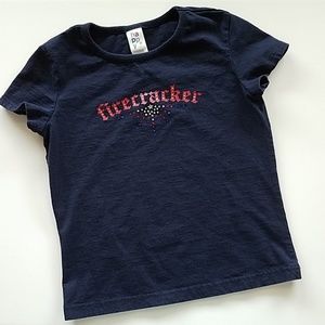 [Girl 7/8] Happy 4th brand Firecracker T-Shirt